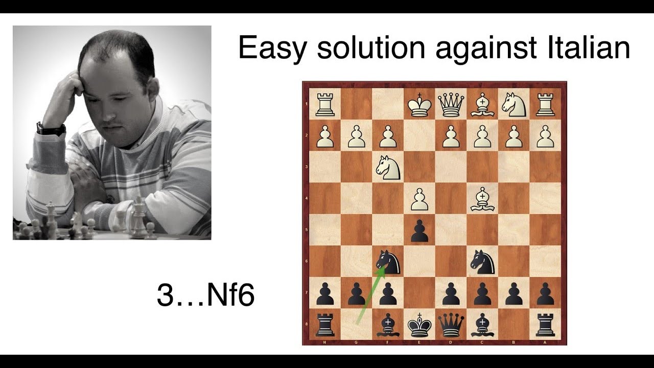 Easy solution against Italian with 3...Nf6
