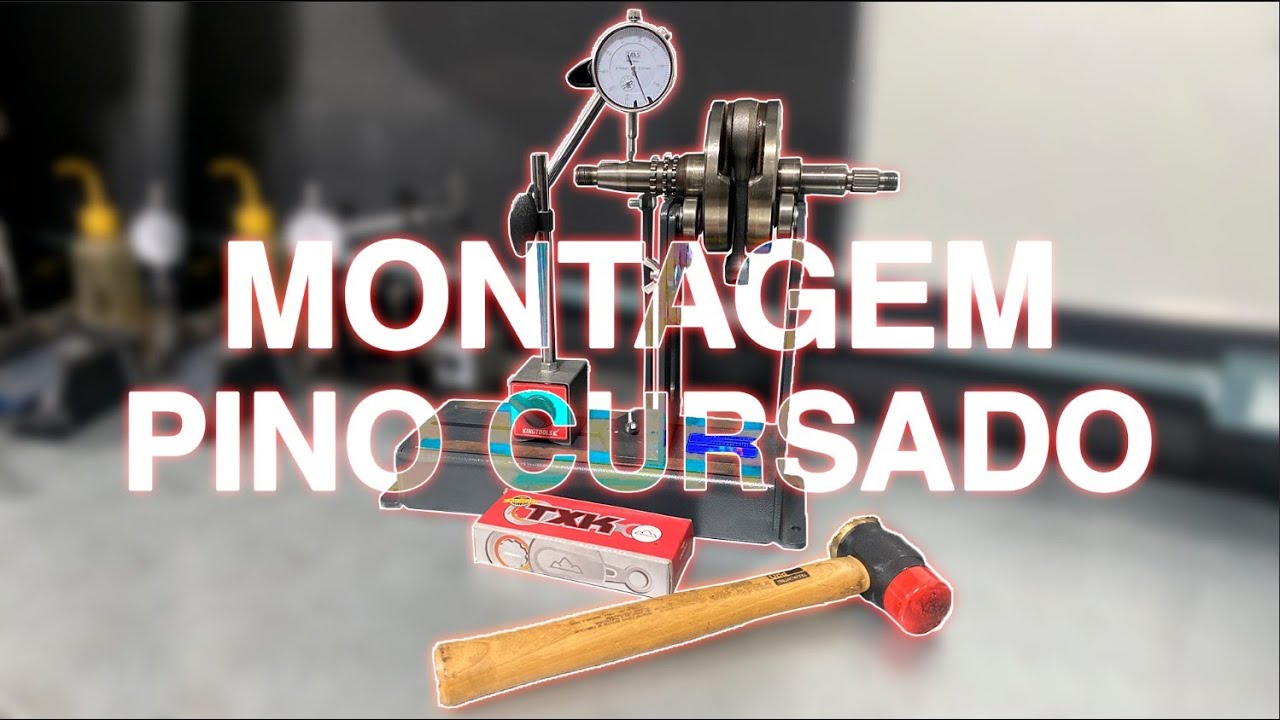 MONTAGEM PINO CURSADO NO VIRABREQUIM I COMO INSTALAR
