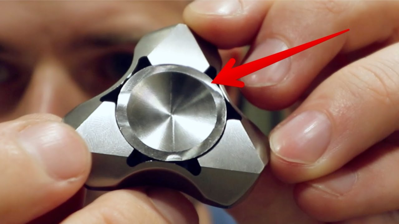 Titanium Fidget Spinner Button