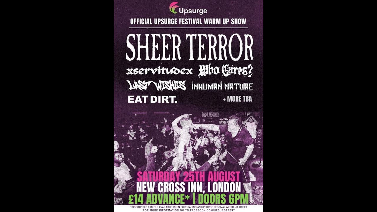 Sheer Terror Live at New Cross Inn: Upsurge Festival 2018