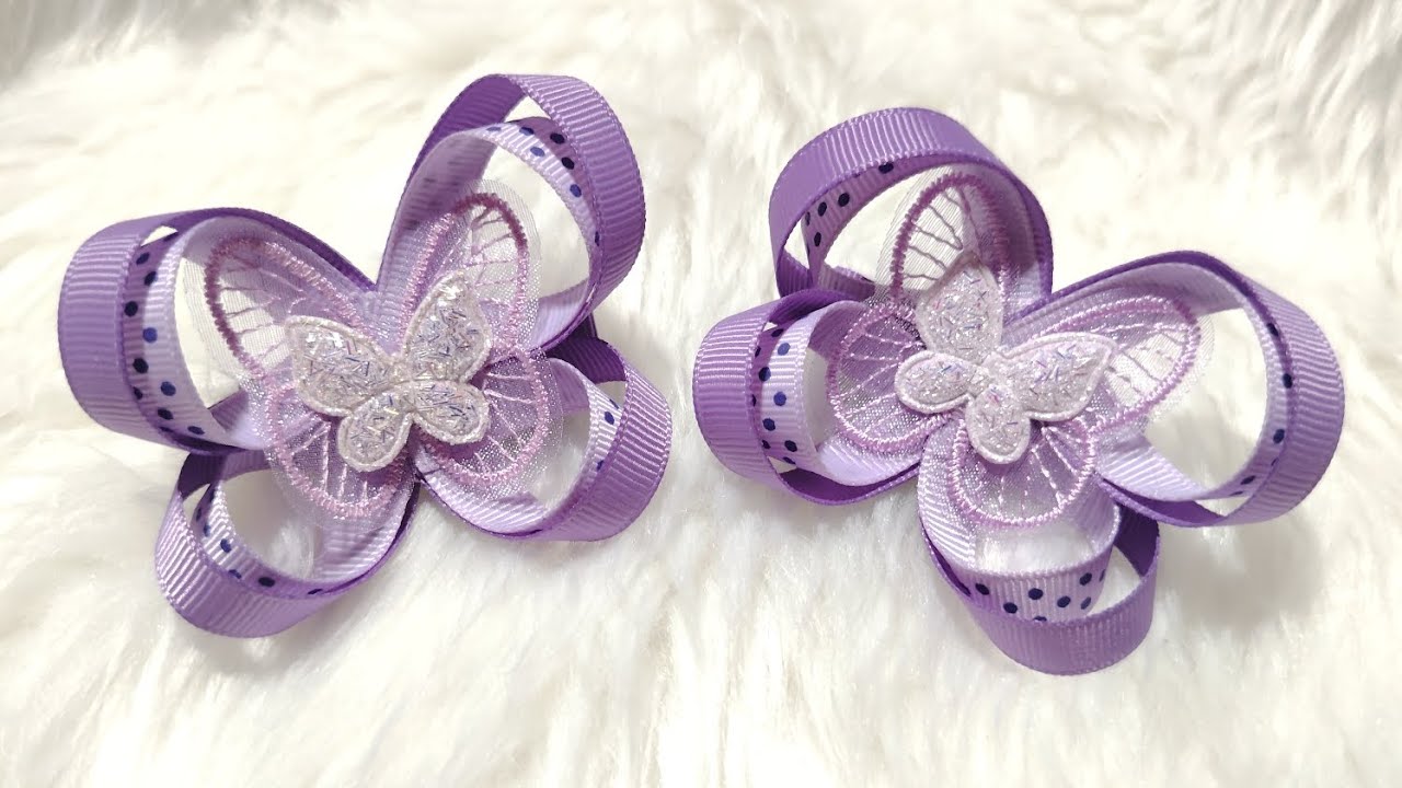 Tutorial#11 butterfly clip #tutorial #diy #hairaccessories #easyguide 