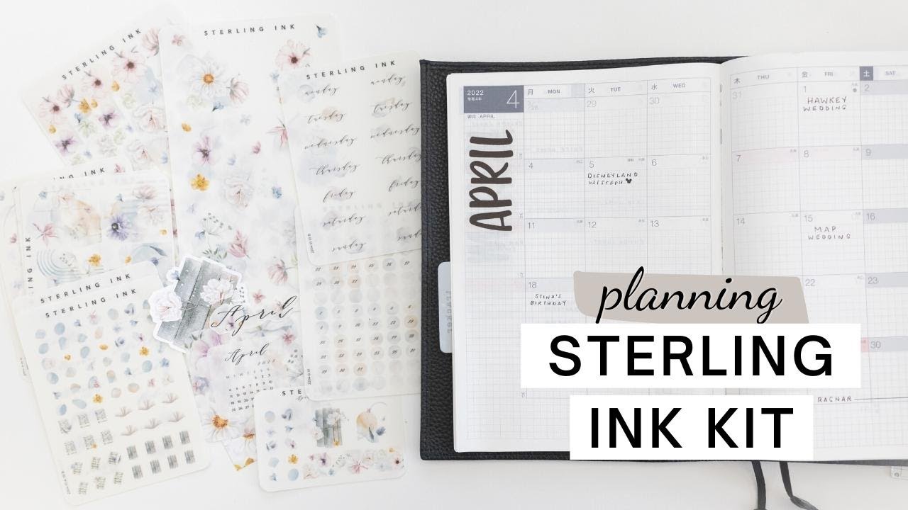 DECORATE MY PLANNER WITH ME: HOBONICHI & STERLING INK STICKER KIT