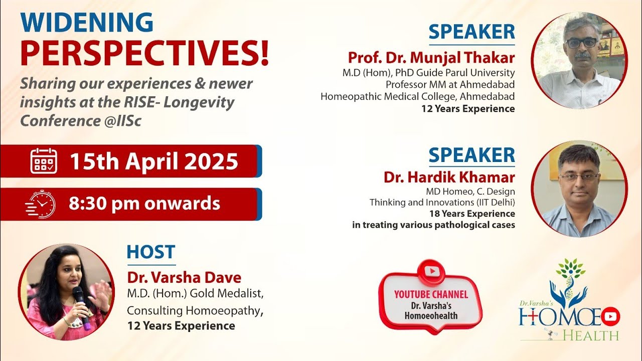 WIDENING PERSPECTIVES! Sharing experience & newer insights at the Rise- Longevity Conference @IISC