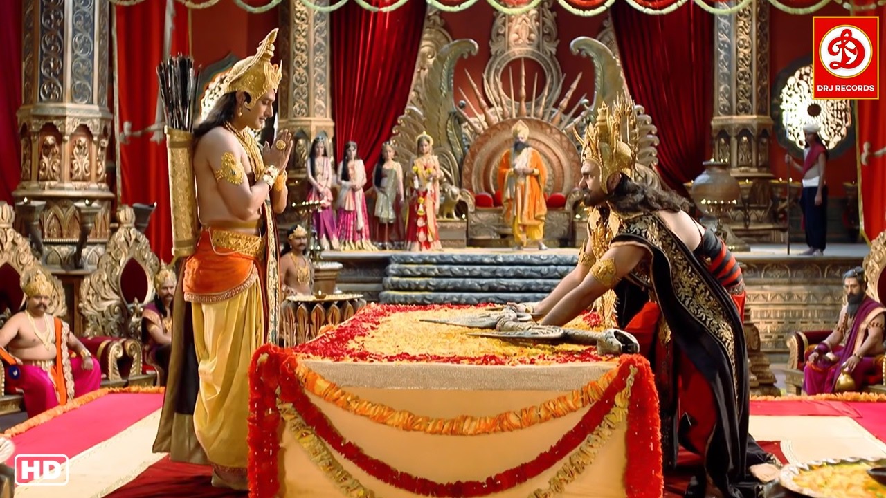 श्री राम जी ने भरी सभा के दिव्य बाण को अपने एक हाथ से उठाया || संकट मोचन महाबली हनुमान