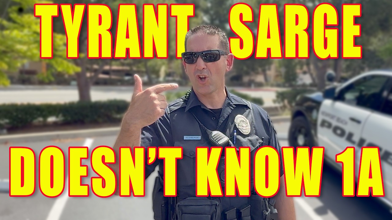 Tyrant Sarge Fails When He Tries to Trespass Auditors From Public Property