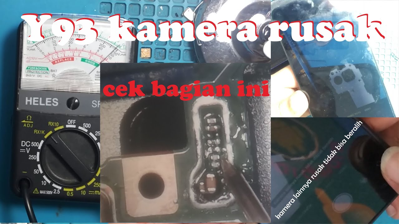 vivo Y91 Y93 Y95 kamera belakang rusak