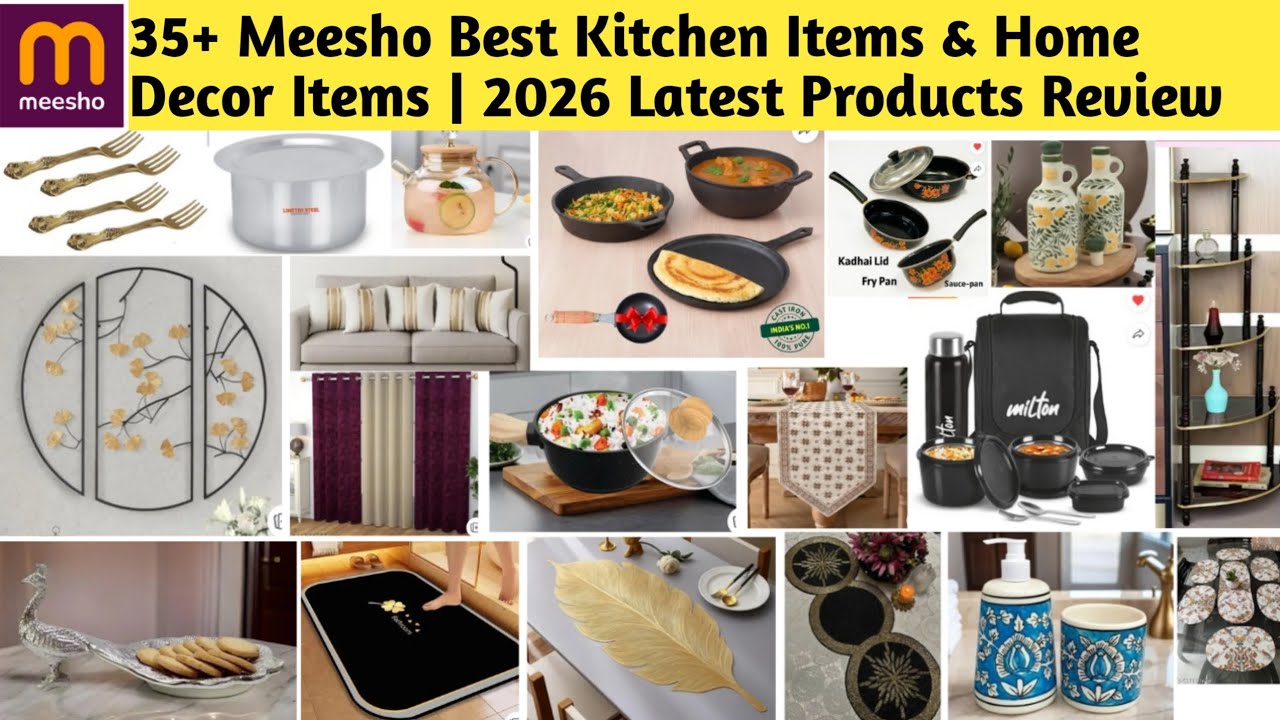 35+ Meesho Best Kitchen Items & Home Decor Items | 2026 Latest Products Review#meesho #sale #kitchen