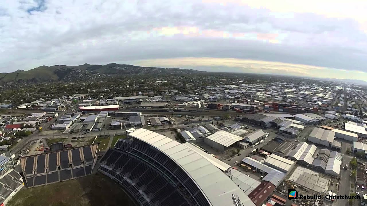Lancaster Park/Jade/AMI Stadium From The Air