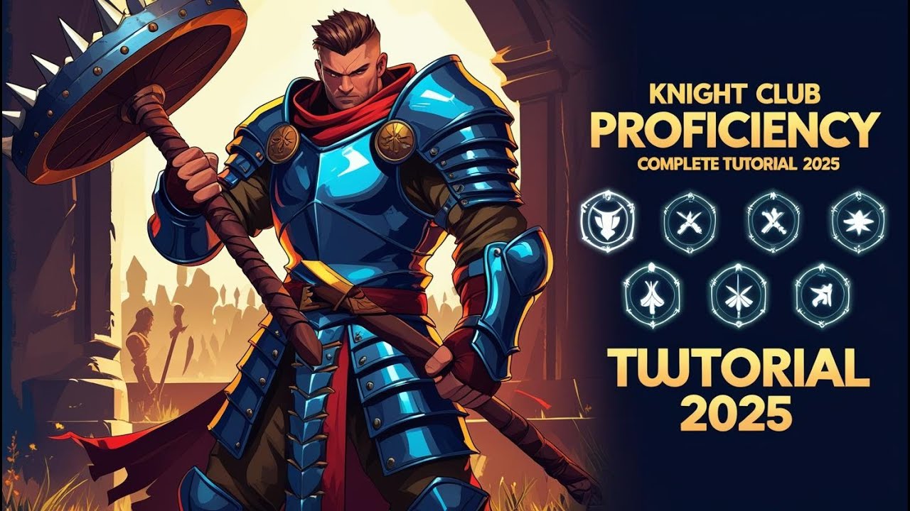 PROFICIÊNCIA DOS CLUBS DE KNIGHT TUTORIAL COMPLETO 2025 #tibia