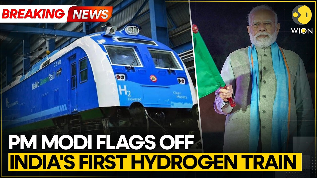 India Launches First Hydrogen-Powered Train | PM Modi Flags Off Green Rail Revolution | Wion News