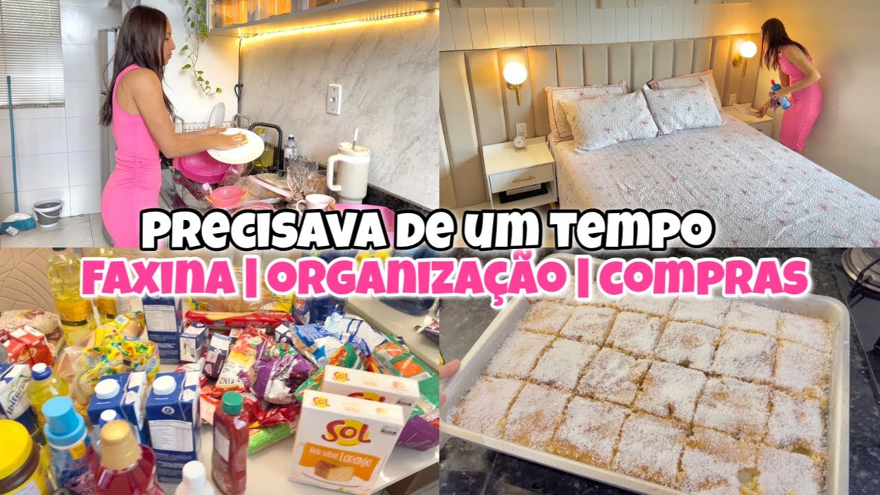 VOLTEI ! FAXINA NA CASA 🏠| COMPRAS DE REPOSIÇÃO  | ORGANIZEI TUDO !