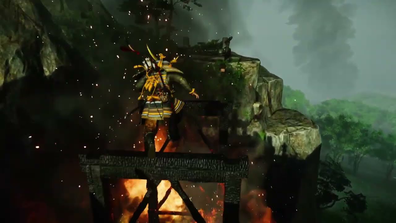 Ghost of Tsushima O Golpe Celestial Procure pela Árvore de folhas brancas