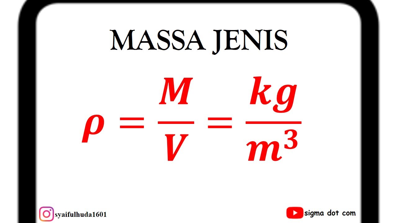 IPA/FISIKA KELAS 7 - MASSA JENIS