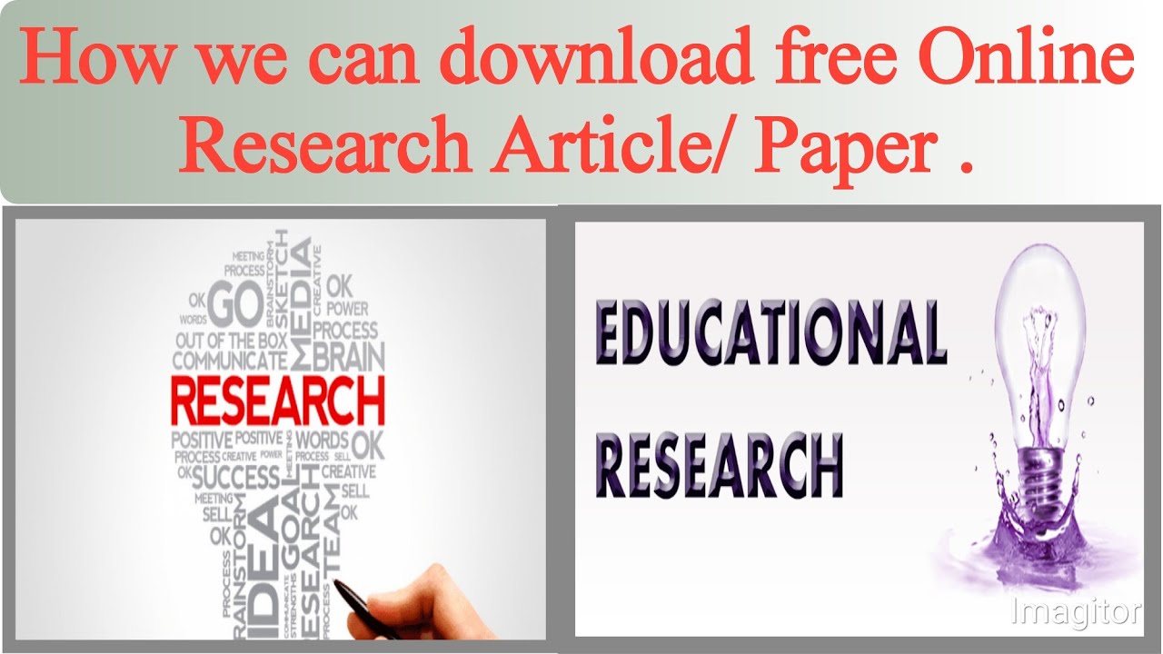How we can download free Online research paper/ Review Article in pdf file.