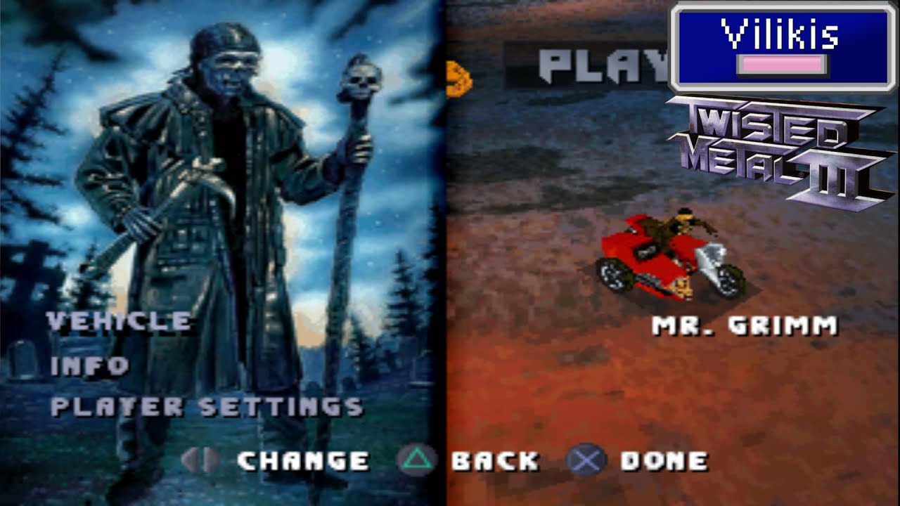 Twisted Metal III - Mr. Grimm Tournament