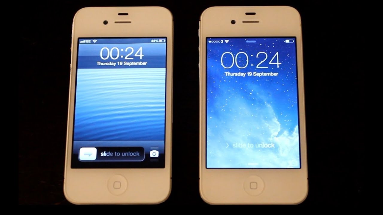 iOS 6 vs iOS 7: Side By Side Comparison
