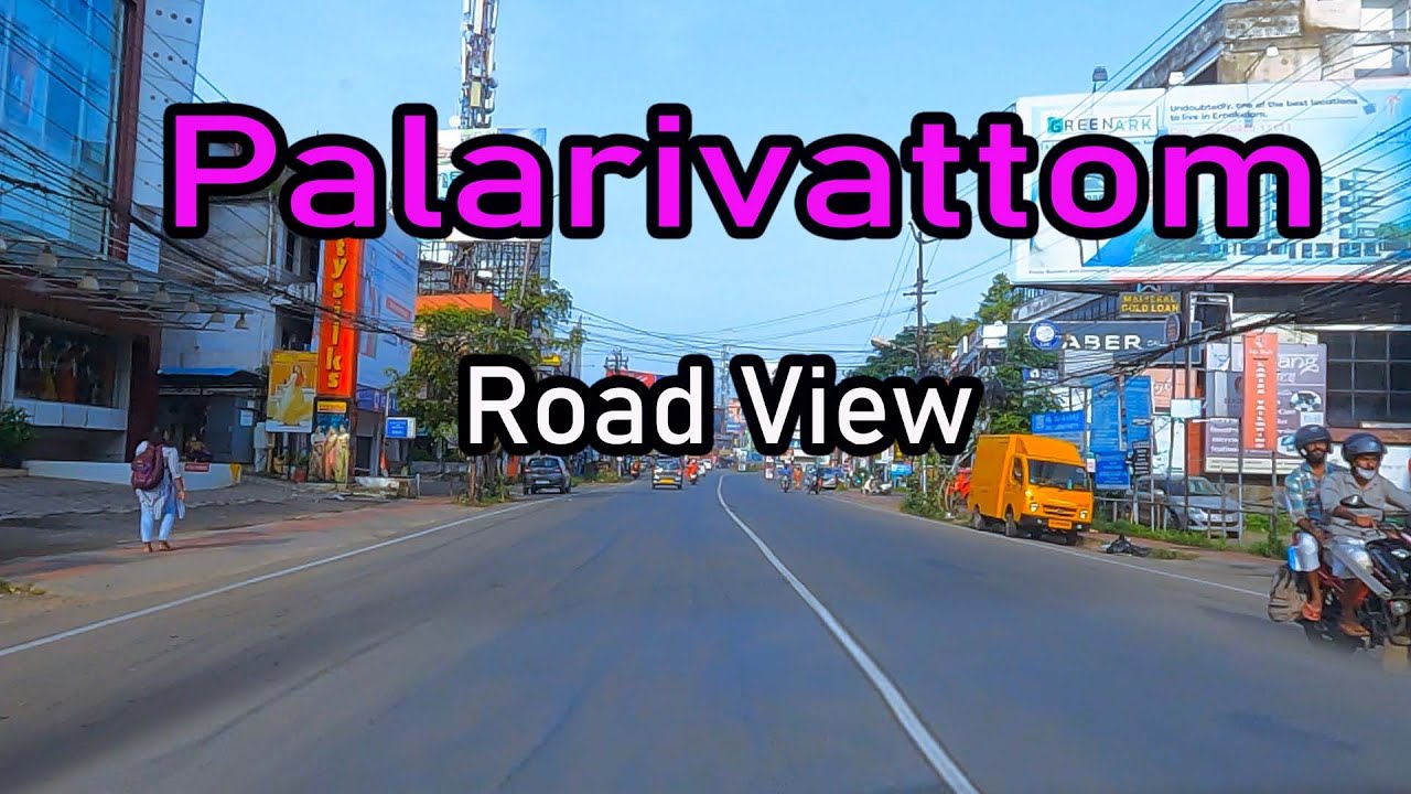 Palarivattom Road View - Ernakulam - Kerala - India.