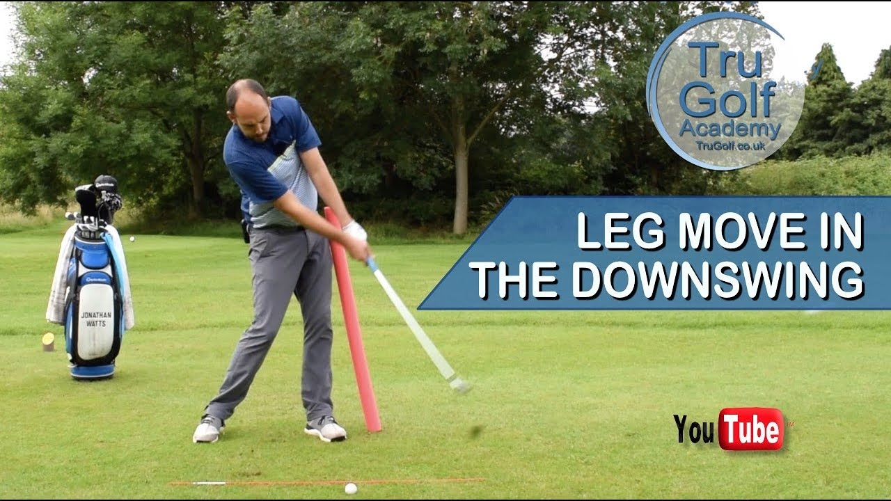 LEAD LEG MOVE IN THE DOWNSWING