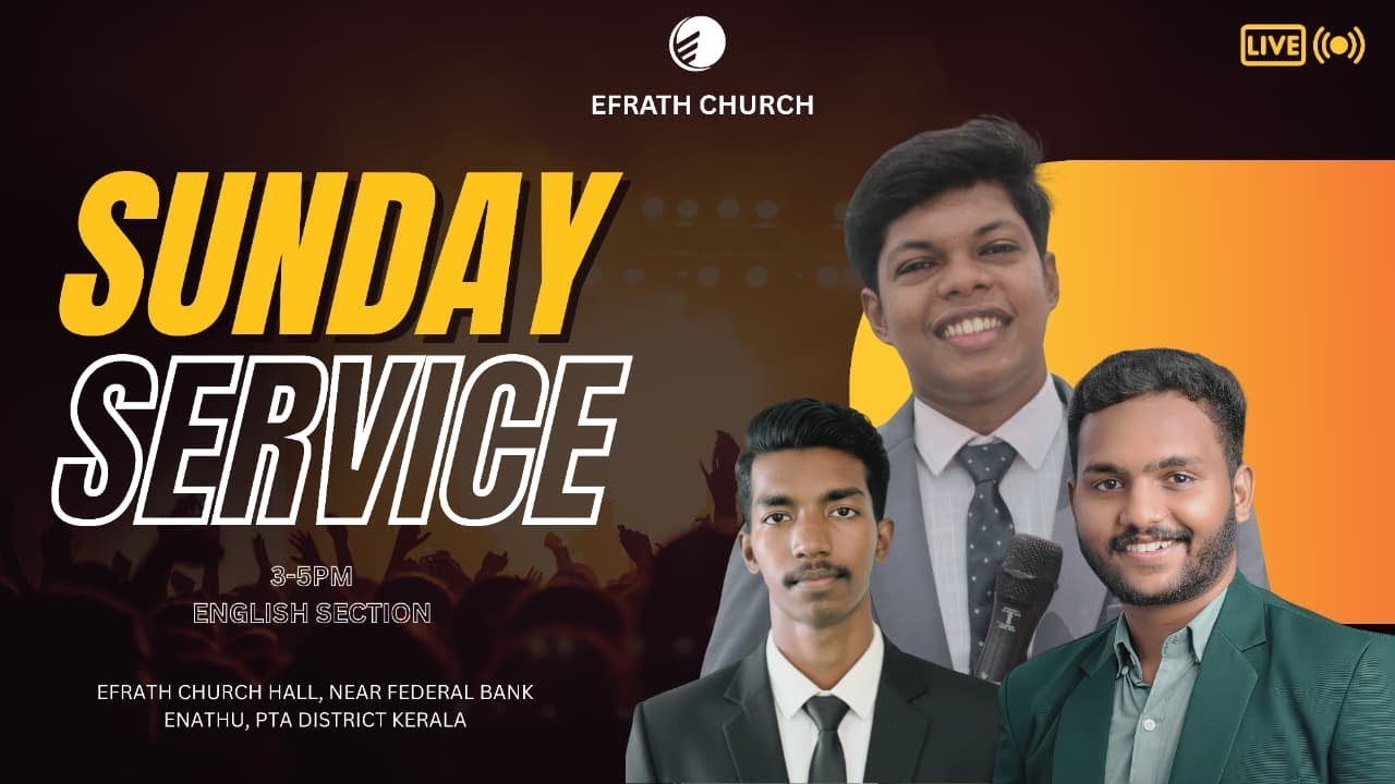 SUNDAY SERVICE 02 | ENGLISH SECTION | PASTOR JERIN ROY | EFRATH CHURCH