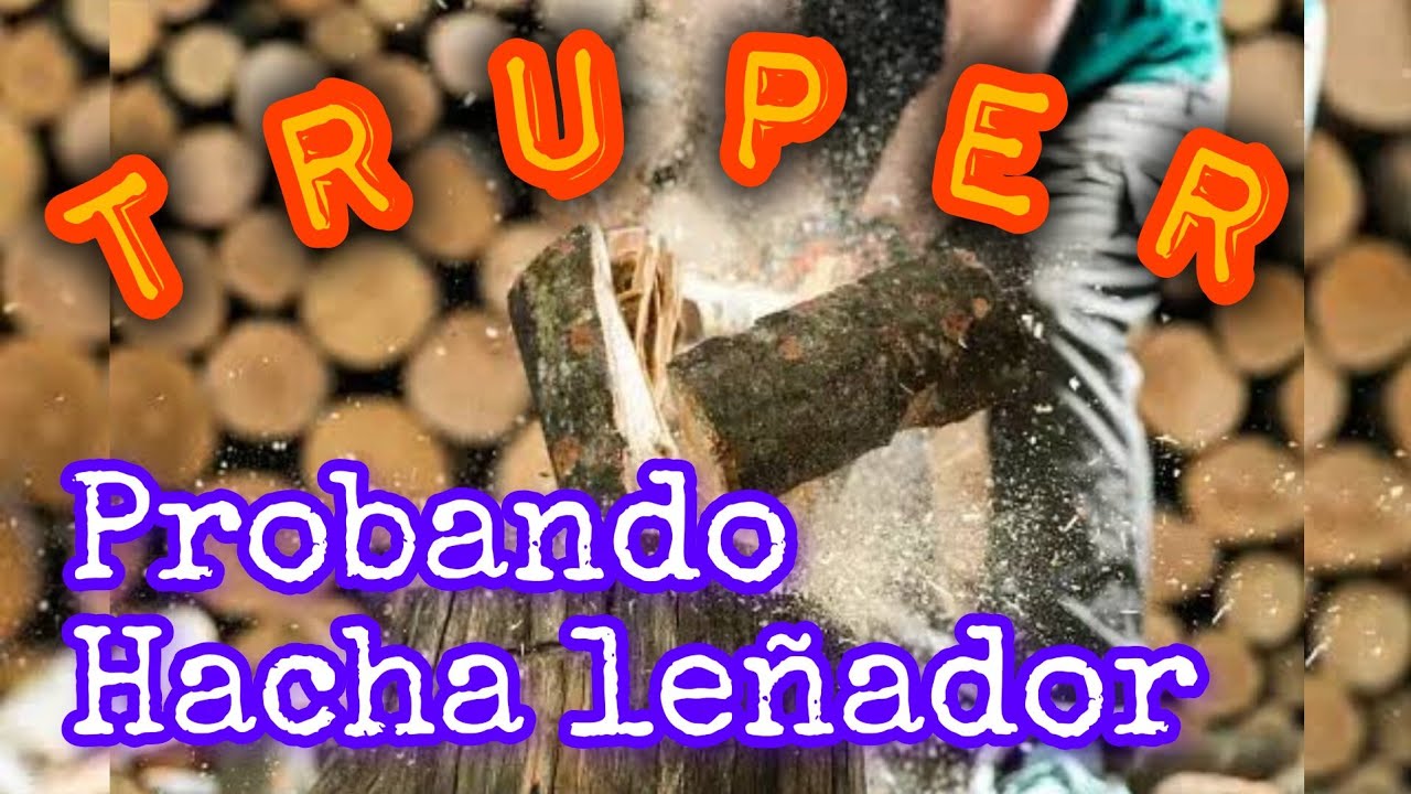 prueba de hacha leñador 3,5 libras truper. producto bueno y barato. usar con mucha precaucion