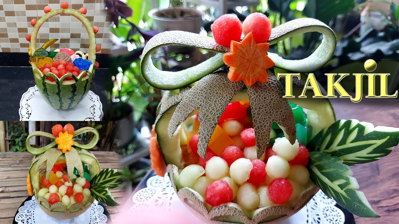 Garnish buah