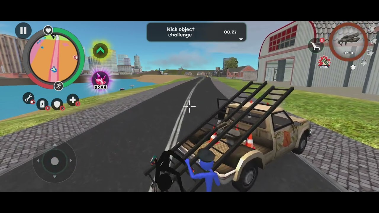 Stickman rope hero 2 pelaamista