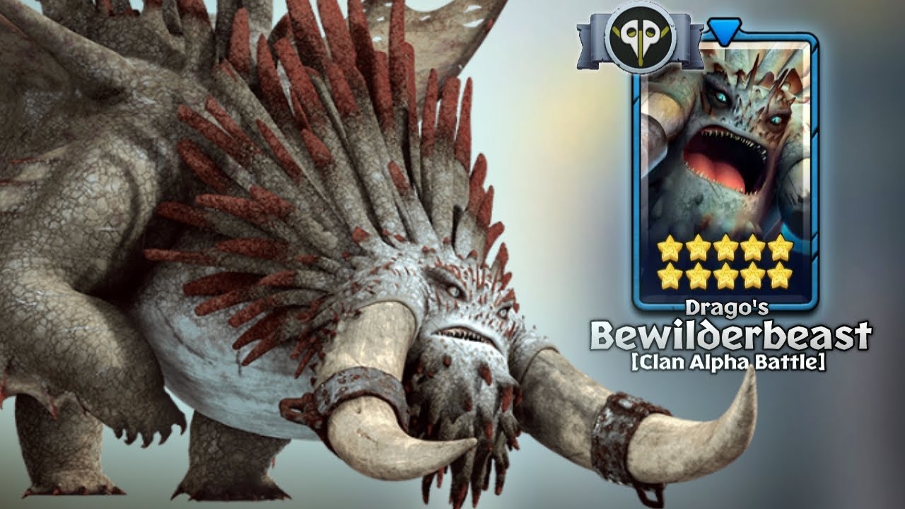 Drago's Bewilderbeast 10-Stars Defeated — World Alpha Clan Battle Gameplay | Dragons: Titan Uprising