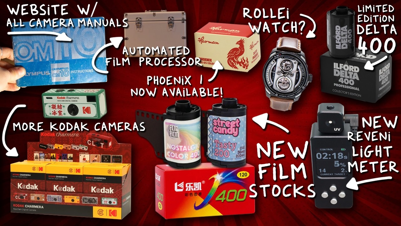 Ещё больше камер Kodak, новые плёнки, новый экспонометр Revini, плёнка Harman и многое другое!