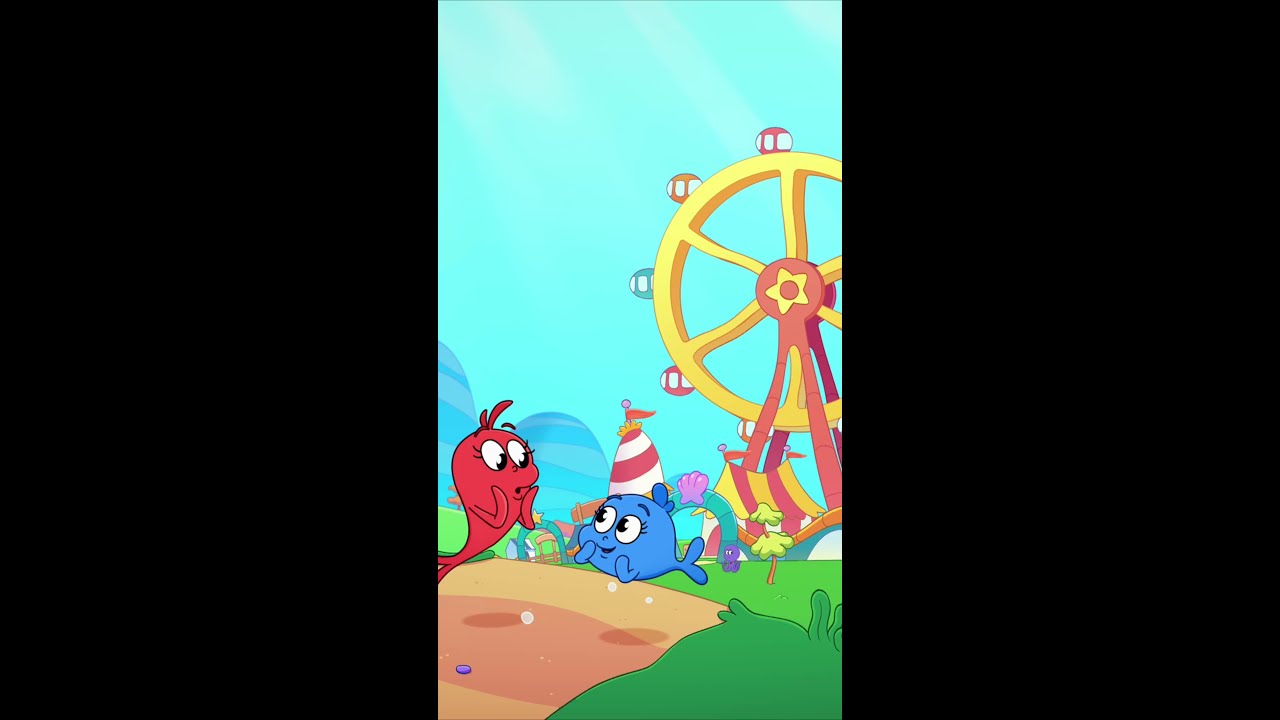 Tutti al PARCO DIVERTIMENTI! 🎡🍭 Pesciolino rosso e pesciolino blu | Netflix Junior Italia