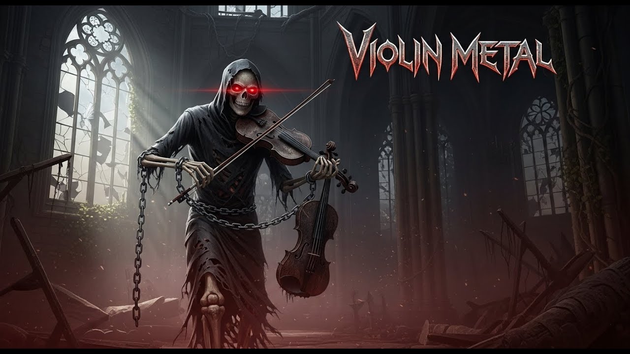 Violin Metal | The Chained Phantom Violinist in the Old Destroyed Building #violinmetal