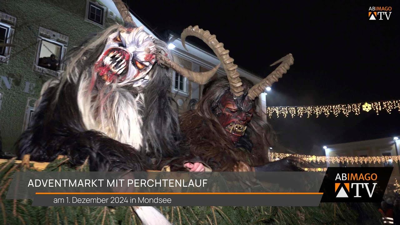 Adventmarkt mit Perchtenlauf Mondsee 2024