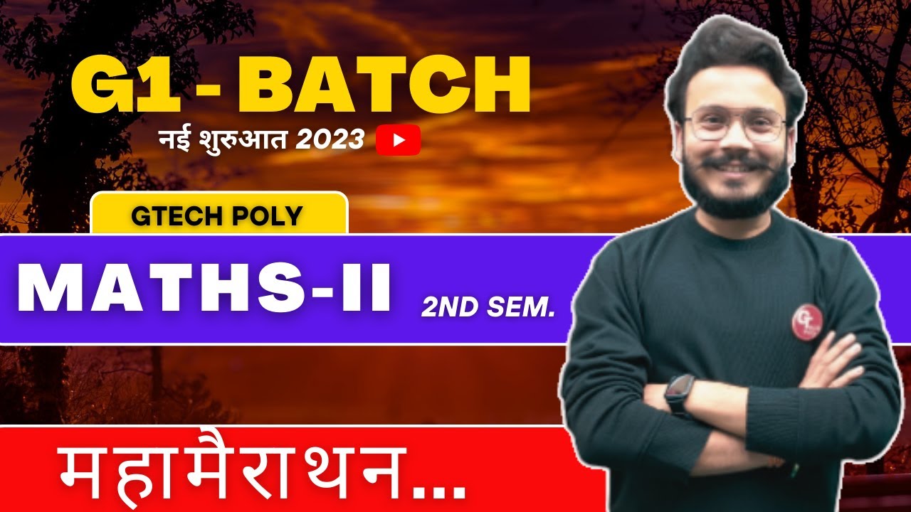 Applied Mathematics-II | 2nd Semester | G1 Batch | Real Marathon by Gaurav Sir.