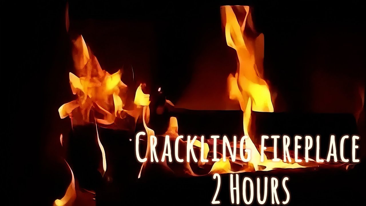 Crackling Fireplace 🔥 | 2 Hours | No Music | Sleep & Study