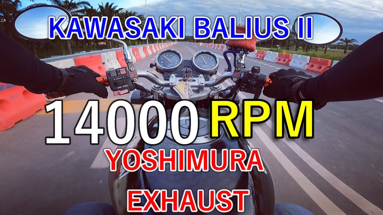 Kawasaki balius 2 14000rpm sound