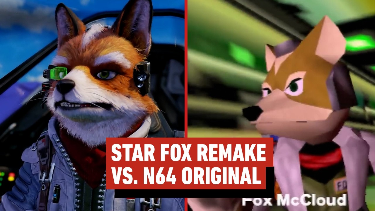 Star Fox Graphics Comparison: Remake vs N64 Original