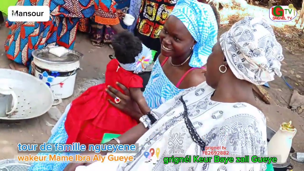 tour de famille ngueyen wakeur mame ibra aly Gueye keur Baye zall Gueye à grignel 2em partie