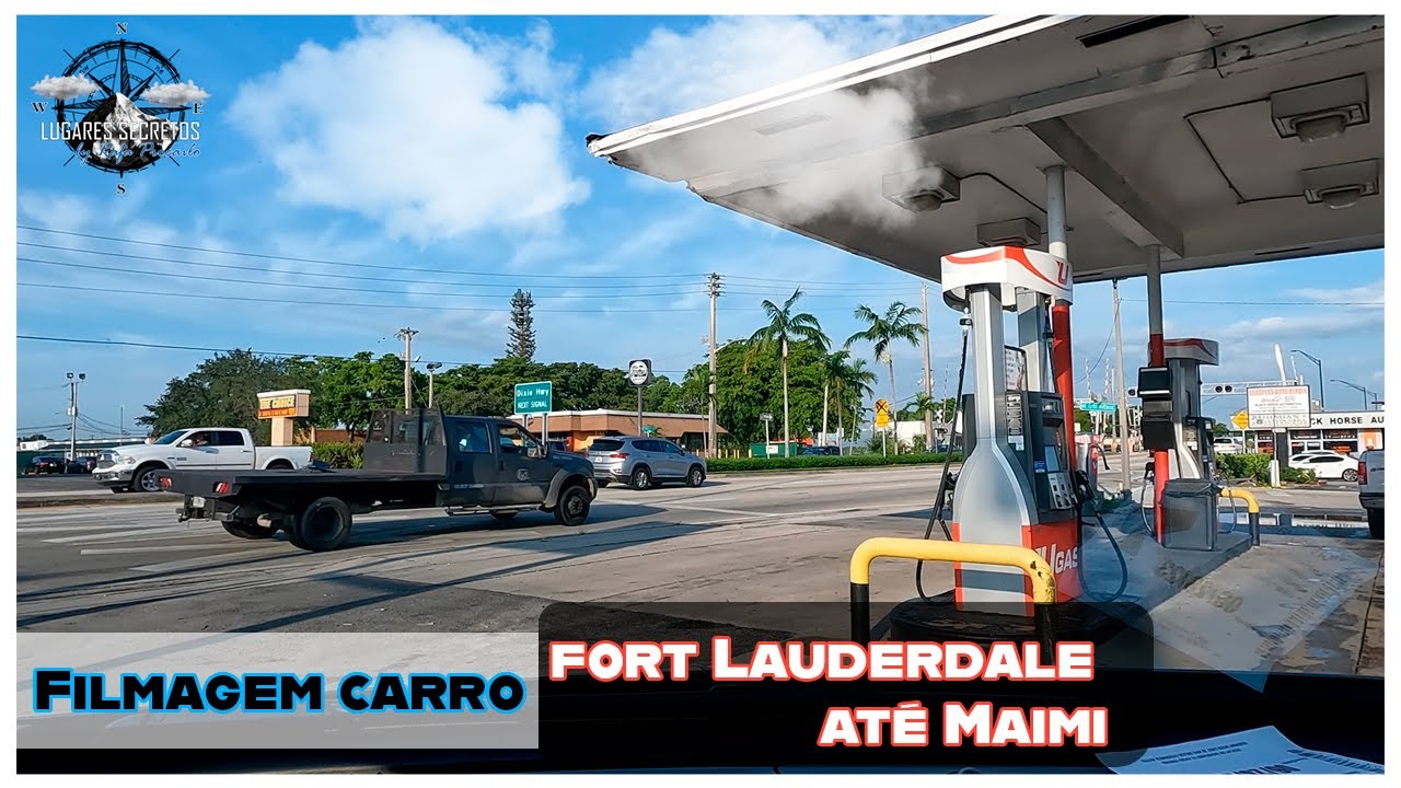 VIAJANDO EM MIAMI | MUSICA RELAXANTE | TRANSITO | FILMAGEM DE CARRO