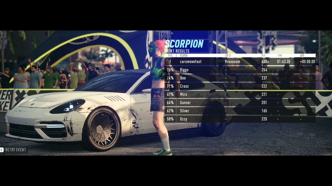 NFS Heat | Scorpion - Porsche Panamera - 1:43.35 - no refills