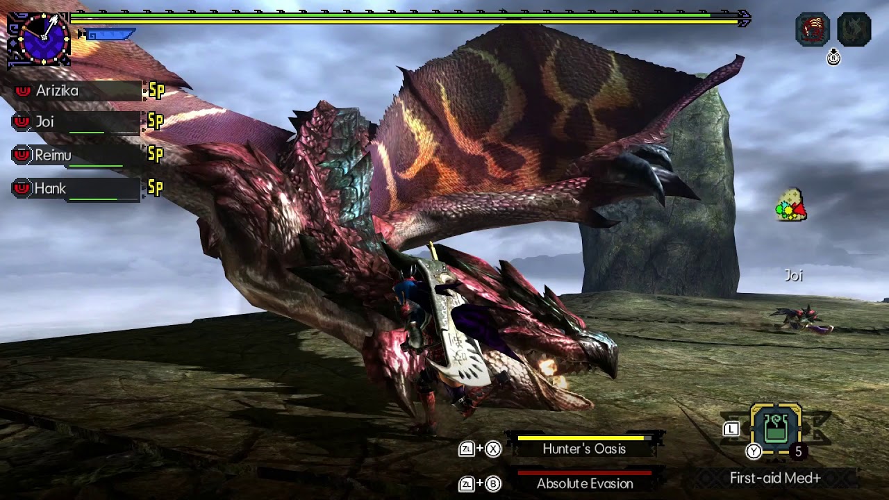 Monster Hunter Generations Ultimate Dreadking Rathalos Fight