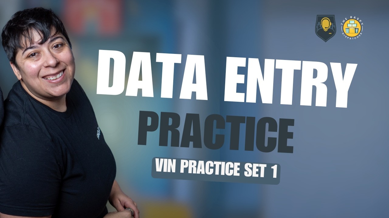 VIN Number Data Entry for 911 Dispatcher Pre-Test – Practice 1