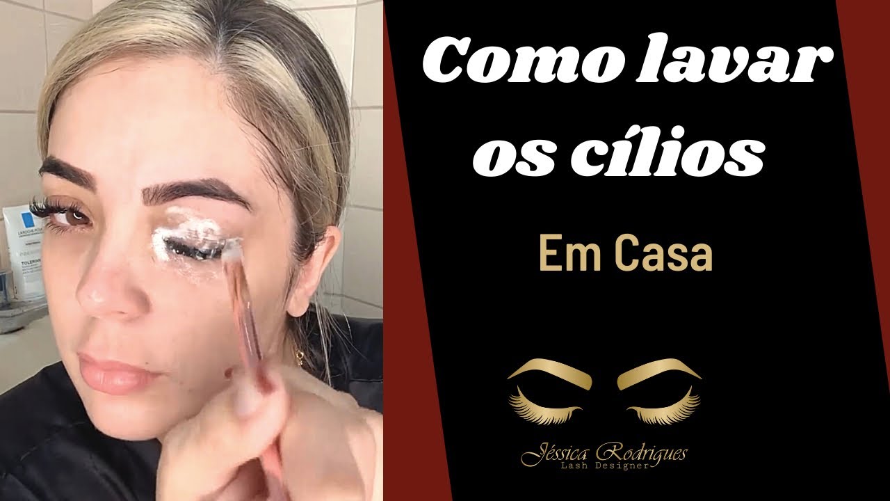 Como lavar os cílios em casa