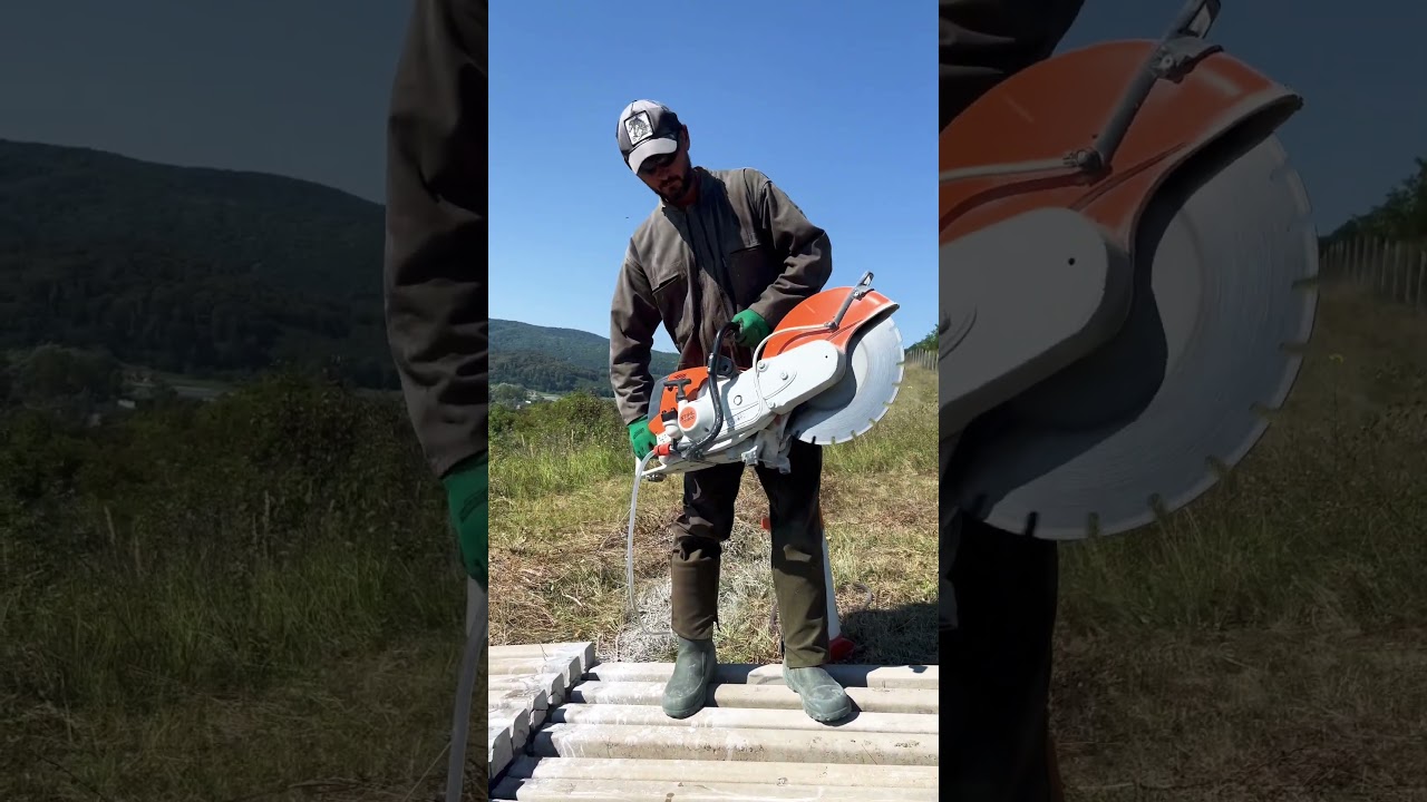 Stihl Ts 800 concrete saw. #stihl #stihlpower #tools