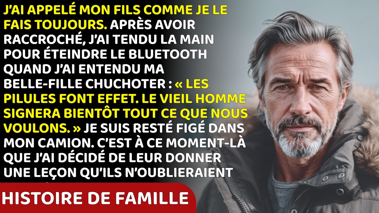 « Les Pilules Marchent. Le Vieil Homme Signera Tout Bientôt. » J’ai Figé En Appelant Mon Fils