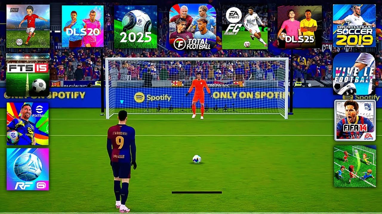 EVOLUTION OF PENALTY KICKS (DLS 25, FC Mobile, eFootball Mobile, FTS, VLF, RF 25, Total Football)