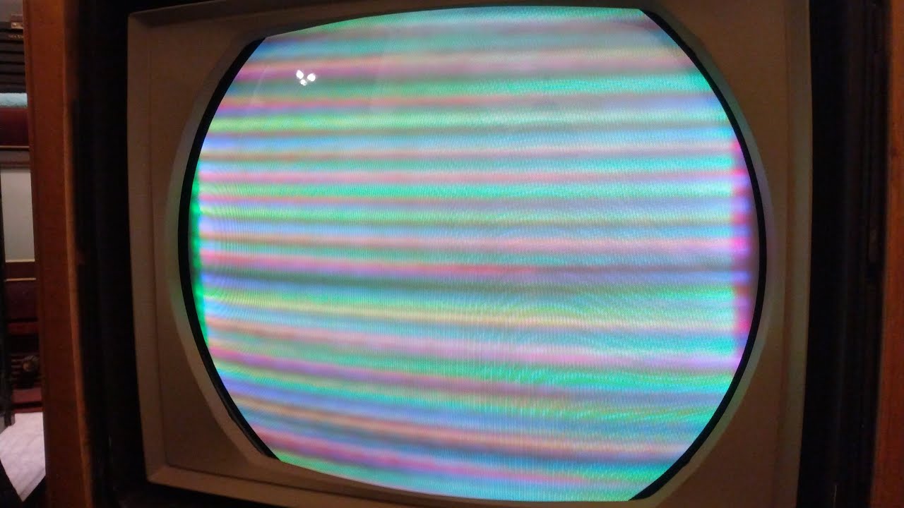 1956 RCA color TV (CTC5 Westcott) part 6 - First power up!