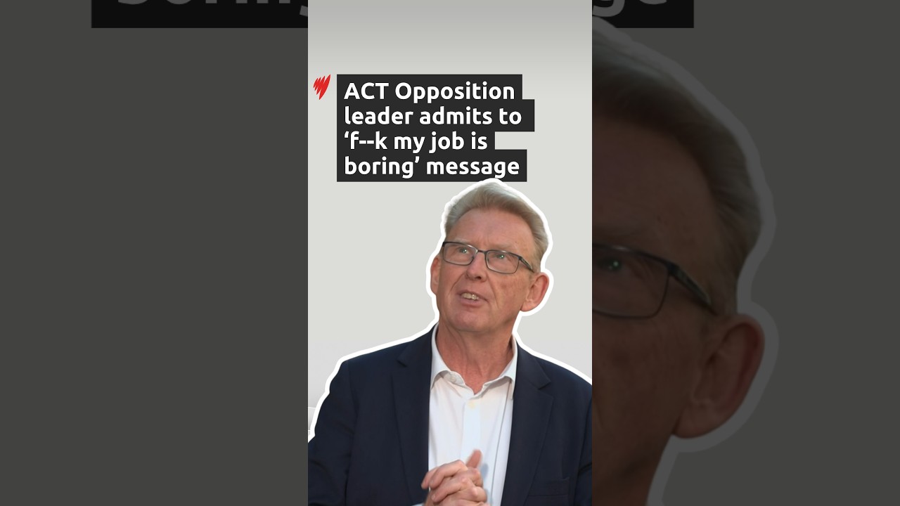 ACT Opposition leader fronts media after texting 'f--k my job is boring' during estimates hearing