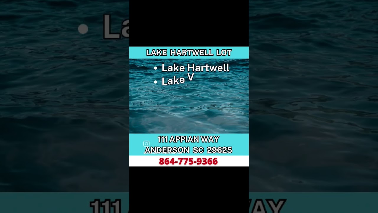 🌲 111 Appian Way, Anderson SC. Park your RV or build a tiny home at the lake.  