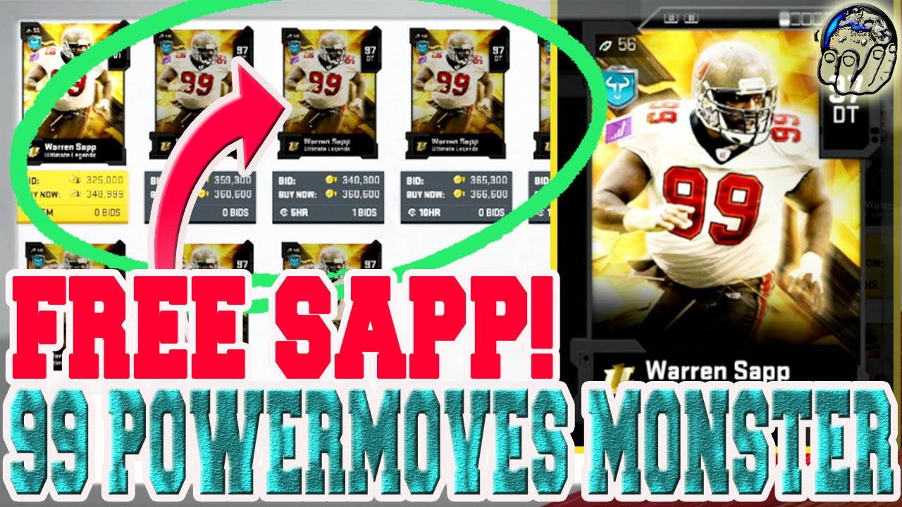 FREE ULTIMATE LEGEND WARREN SAPP! 99 POWER MOVE MONSTER! (Or Wait?) [MUT 20]
