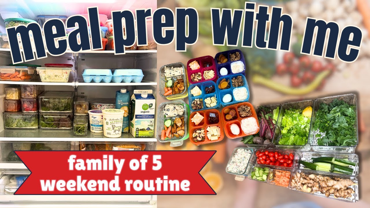 Realistic Meal Prep with 3 Toddlers 🥗✨ Budget-Friendly Recipes + Fridge Organization