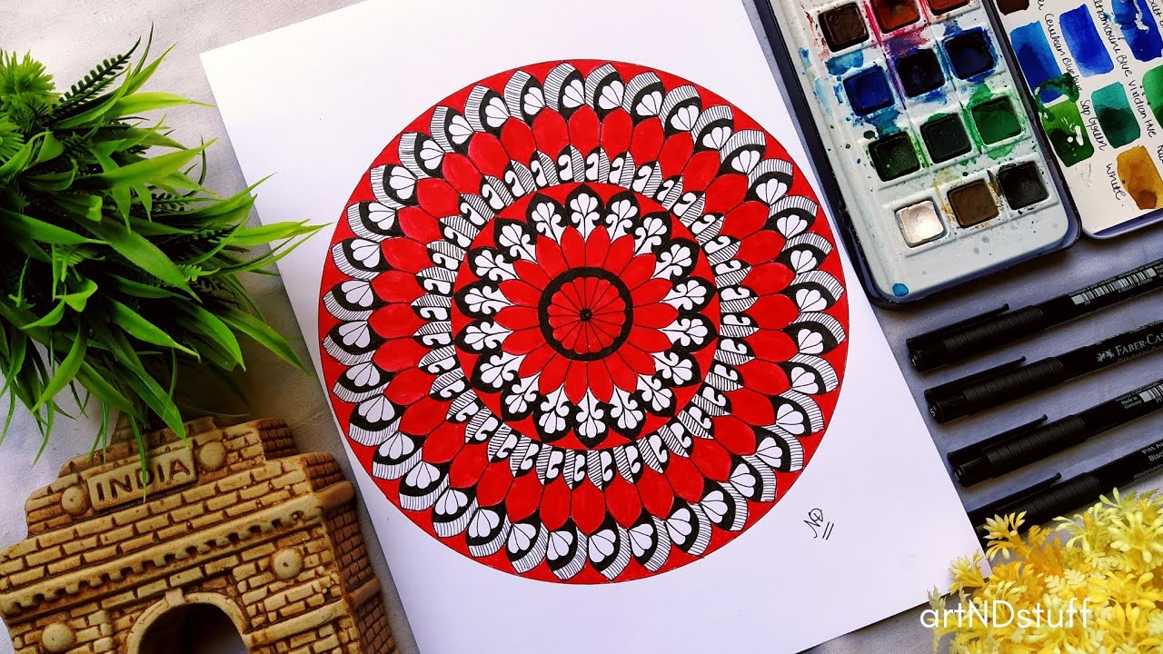 30 Days Mandala Art Challenge - DAY 30 - How to Draw Intricate Mandala - Mandala Art for Beginners